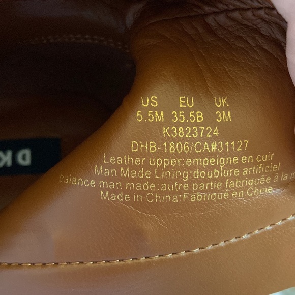 DKNY brown booties with gold detail - Picture 8 of 8